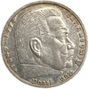 5 рейхсмарок 1938 год G.Пауль фон Гинденбург.Свастика.Германия.3-ий Рейх.Серебро. 