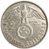 2 рейхсмарки 1937 год J.Пауль фон Гинденбург.Германия.3-ий Рейх.Серебро.