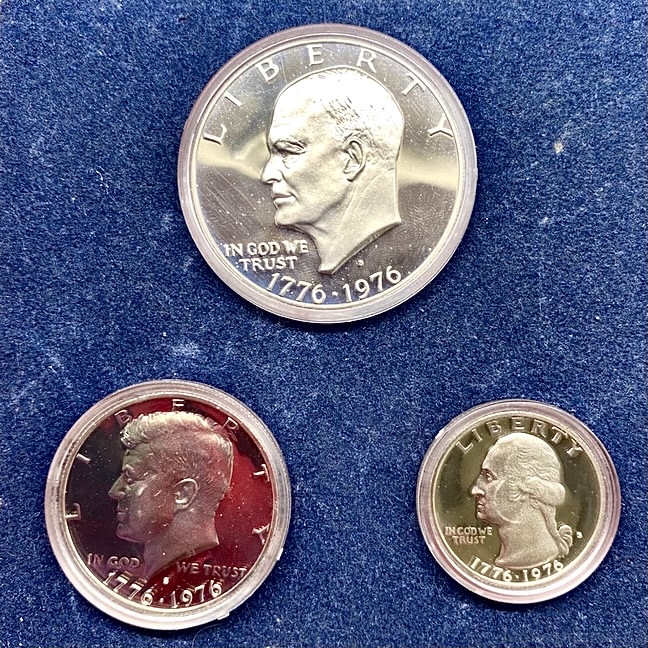 Набор монет 1976 год.200 лет независимости США.Proof.Буклет.Серебро.