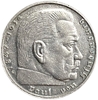 2 рейхсмарки 1938 год G.Пауль фон Гинденбург.Германия.3-ий Рейх.Серебро. 