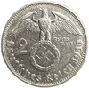 2 рейхсмарки 1939 год G.Пауль фон Гинденбург.Германия.3-ий Рейх.Серебро.  
