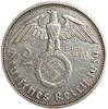 2 рейхсмарки 1939 год F.Пауль фон Гинденбург.Германия.3-ий Рейх.Серебро.  