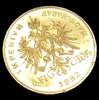 4 флорина (10 франков) 1892 год.Франц Иосиф I.Австро-Венгрия.Золото.