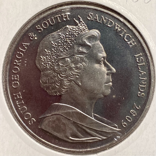 2 фунта 2009 год.100 лет экспедиции Нимрод. Южная Джорджия и Южные Сэндвичевы острова.