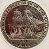 1 крона 2008 год.Знаменитый королевский флот.Корабль HMS Beagle.Тристан-да-Кунья.
