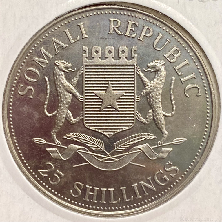 25 шиллингов 2006 год.Парусный корабль Виктория.Сомали.