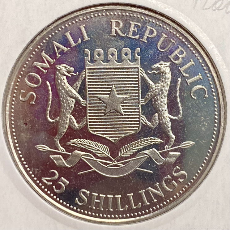 25 шиллингов 2006 год.Парусный корабль Индевор.Сомали.