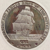 1 крона 2008 год.Знаменитый королевский флот.Корабль HMS VICTORIA.Тристан-да-Кунья.