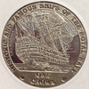 1 крона 2008 год.Знаменитый королевский флот.Корабль HMS VICTORY.Тристан-да-Кунья.