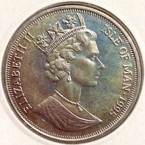 1 крона 1995 год.Турецкая кошка.Остров Мэн.Великобритания.