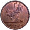 1 пенни 1968 год.Глухарь.Ирландия.Бронза.