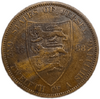 1/2 шиллинга 1888 год.Джерси.Великобритания.Бронза.