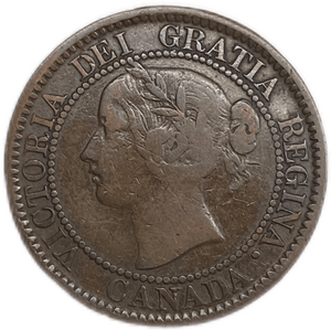 1 цент 1859 год.Королева Виктория.Канада.Бронза.