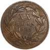 20 рейс 1885 год.Луи I.Португалия.Бронза.