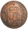 2 пфеннинга 1852 год.Фридрих Вильгельм IV.Пруссия.Германия.Медь.