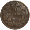 10 сантимов 1855 год.Герцог Виллем III.Люксембург.Бронза.