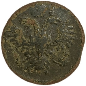 Деньга 1735 год.Анна Иоанновна.Медь.