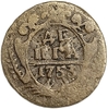 Деньга 1753 год.Елизавета I.Медь.