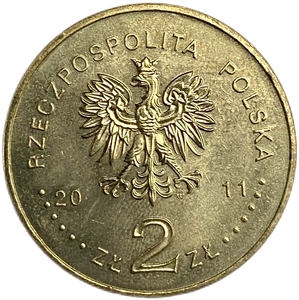 2 злотых 2011 год.Иеремия Пржибора и Ежи Васовский.Польша.   
