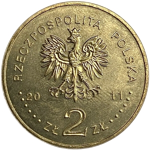 2 злотых 2011 год.100 лет со дня рождения Чеслава Милоша.Польша. 