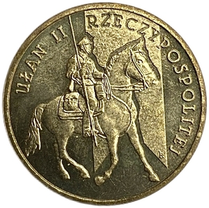 2 злотых 2011 год.История польской кавалерии - Улан 2ой Республики.Польша. 
