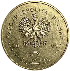 2 злотых 2009 год.70 лет Польскому подполью.Польша. 