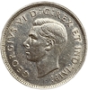 25 центов 1940 год.Олень.Георг VI.Канада.Серебро.