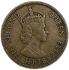 5 миль 1955 год.Елизавета II.Кипр.Бронза.