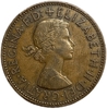 1 пенни 1965 год.Елизавета II.Великобритания.Бронза. 