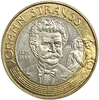 50 шиллингов 1999 год.100 лет со дня смерти Иоганна Штраусса.Австрия.Биметалл.