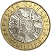 50 шиллингов 1998 год.Председательство в ЕС.Австрия.Биметалл.
