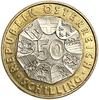 50 шиллингов 2000 год.Фердинанд Порше.Австрия.Биметалл.