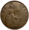 1 пенни 1918 год.Георг V.Великобритания.Бронза.
