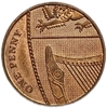 1 пенни 2008 год.Елизавета II.Великобритания.