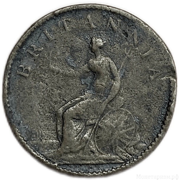 1 фартинг 1806 год.Георг III.Великобритания.Медь.