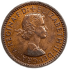 1 фартинг 1955 год.Елизавета II.Птица крапивник.Великобритания.Бронза.