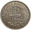 1/2 кроны 1928 год.Георг V.Великобритания.Серебро