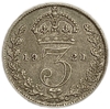 3 пенса 1921 год.Георг V.Великобритания.Серебро.