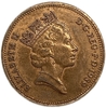 2 пенса 1989 год.Елизавета II.Великобритания.