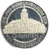 100 шиллингов 1978 год.700 лет г.Гмунден.Австрия.Серебро.Proof. 