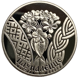 1 рубль 2010 год.Паўналецце (совершеннолетие).Республика Беларусь.Proof.