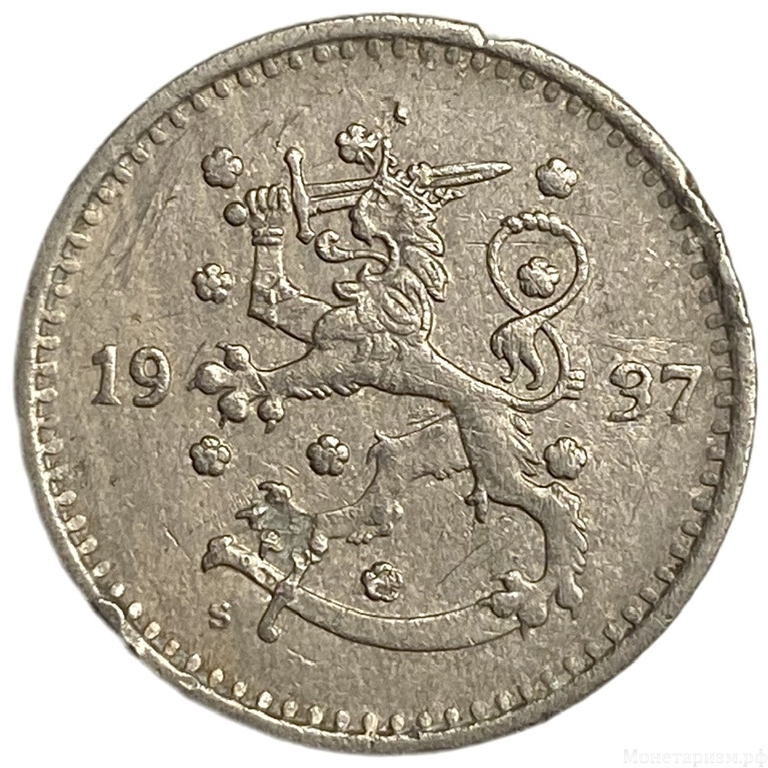 1 марка 1937 год.Финляндия.