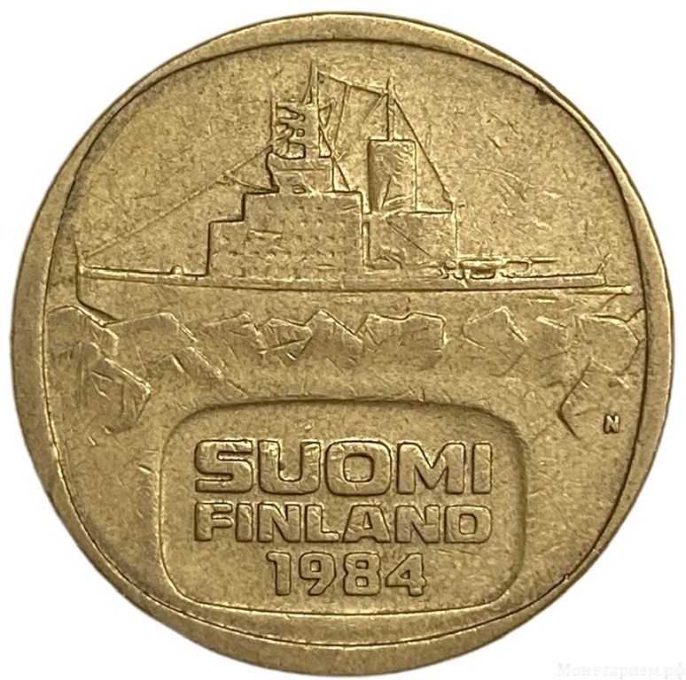5 марок 1984 год.Финляндия.       