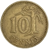 10 пенни 1974 год.Сосна.Финляндия.      
