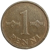 1 пенни 1963 год.Финляндия.  