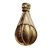 Знак брошь.Летящий мяч.Металл.Позолота.