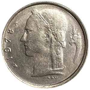 1 франк 1978 год.Бодуэн I.Бельгия. 