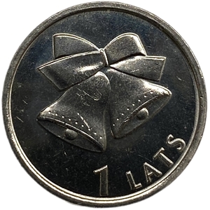 1 лат 2012 год.Колокольчики.Латвия.  