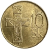 10 крон 1993 год.Крест.Словакия.