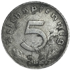 5 рейхспфеннигов 1940 год.Двор B.3 рейх.Германия.